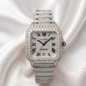Cartier Santos Iced Out