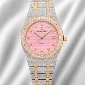 Audemars Piguet Royal Oak Two Tone Pink Mop Diamond Dial