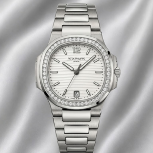 Patek Philippe Nautilus Stainless Steel Silver Dial Diamond Bezel 7118/1200A-010