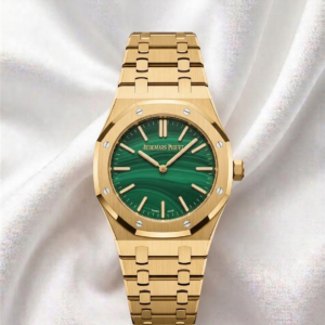 Audemars Piguet Royal Oak Selfwinding Yellow Gold Malachite Dial 15553BA