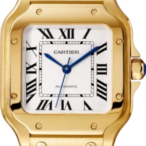 CARTIER santos 18kt Yellow Gold Men's Watch Item -SANTOS DE CARTIER WATCH